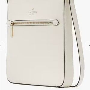 kate spade Cream Crossbody with Gold Hardware and Front Zip